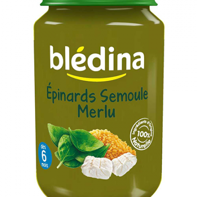 Blédine Epinards Semoule Merlu
