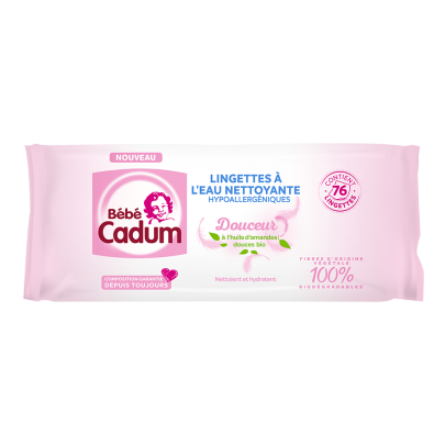 Cadum Lingette Eau Nettoyant